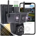 V&auml;lisjuhtmevaba p&auml;ikeseenergia kaamera kahe objektiiviga, 8MP, 4G LTE