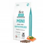 Koeratoit BRIT CARE MINI LIGHT STERILIZED k&uuml;&uuml;liku- ja l&otilde;helihaga, 7 kg