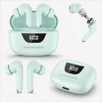 Harmoniq Wireless Earbuds juhtmevabad k&otilde;rvaklapid Bluetooth USB-C, piparm&uuml;ndi v&auml;rvi