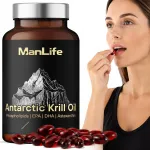 Toidulisand ANTARCTIC KRILL OIL 1000 mg, Omega-3, 90 kapslit