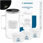 Wessper D2 BOROSILICATE FF veefiltri kann 3 l LED-ga, 4 filtriga
