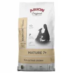 Kuivtoit vanematele v&auml;ikeste t&otilde;ugude koertele Arion Original Mature 7+, kanaga, 2 kg