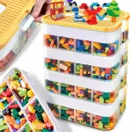 LEGO neljakorruseline jaotusega kast, 28 l, kollane