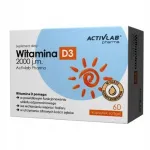 Toidulisand ActivLab Pharma D3-vitamiin 2000 IU, 60 kapslit
