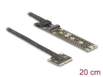 Adapter Mini PCIe kuni M.2 Key M 20 cm kaabliga Delock 81501