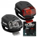 Jalgratta tuled QUBO 2xLED 3 režiimi SILIKKOON LAMZ001 komplekt