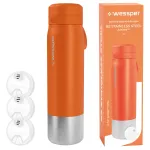 Roostevabast terasest veepudel Wesper B2 Actitex, 1 l, 3 filtriga