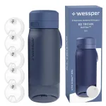 Veepudel WESSPER B2 Tritan, 500 ml, 5 filtriga, BPA-vaba