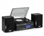 Muusikakeskus patefoni, CD, MP3 salvestamise, USB, SD, AUX, FM raadio ja k&otilde;laritega