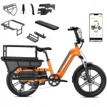 Elektrijalgratas HOVSCO Hovcart, 20", 1200W, 48V 15Ah, kuni 45 km/h, p&ouml;&ouml;rdemomendi anduriga ja rakendusega