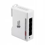 PoE l&uuml;liti Spacetronik, 1 sisend, 3 PoE v&auml;ljundit, 250 m, 25 W, DIN r&ouml;&ouml;pamisega