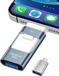 M&auml;lupulk ZARMST AL116 256 GB, 4in1, USB 3.0, USB-C, Micro USB, iOS, PC, Mac