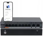 V&otilde;rgukommuter Dahua CS4010-8GT-60, 8 PoE, 2 uplink, 10/100/1000 Mbps, juhtmehaldus
