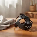 Vilistava t&uuml;&uuml;pi mask buldogile l&uuml;hikese ninaga, XL, must