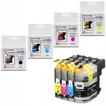 Brother LC-127XL/LC-125XL tindikassetid, 4 tk, v&auml;rvilised, sobivad DCP-J4110DW/DCP-J4110W printeritele