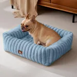 Koera pesa UPVILLA sinine, 63,5x53x18 cm, eemaldatav kate, suurus M