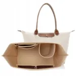 Longchamp Le Pliage koti korraldaja, vilt, liivakarva, suurus L, 8 taskut