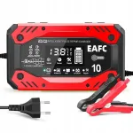 Akupakendi laadija EAFC, 12V/24V, 10A, LCD-ekraaniga, remondiv&otilde;imalusega