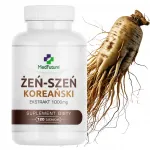 Korea žen&scaron;enni (Panax ginseng) juure ekstrakt 1000 mg