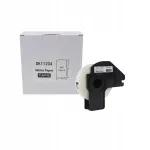 Brother DK-11204 sildid, must tekst valgel, 17 x 54 mm, 400 tk