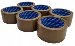 Pruun kummist pakketeip, 66 m x 50 mm