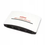 USB jaotur 4 pesaga, USB 3.2, toiteadapteriga