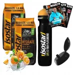 Isotoonilised joogipulbrid ISOSTAR concentrate koos ISOSTAR joogipudeliga ja flip-top kaanega