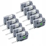 Brother TZe-231 kleepuv teip, 12 mm x 8 m, must valgel, 10 tk