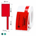 Isetavad termosiirde kleebised kaablitele Niimbot M2 M3, 25x38+40 mm