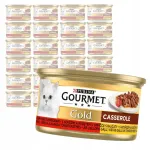 GOURMET GOLD m&auml;rg kassitoit veiseliha ja kana tomatite ja kastmega, 24 x 85 g