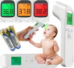 Infrapunane kontaktivaba termomeeter LCD-ekraaniga, kiire ja t&auml;pne 1 s m&otilde;&otilde;tmine