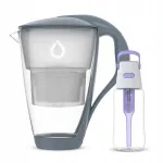 Dafi CRYSTAL Steel klaasist kann violetse Unimax pudeliga, 0,5 l