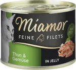 Miamor Feine Filets konserveeritud kassitoit tuunikala ja k&ouml;&ouml;giviljadega želees, 185 g