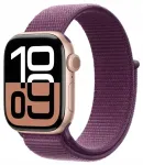 Nutikell Apple Watch Series 10 GPS 42 mm, roosakaskuld, tumelilla spordirihm (S/M, M/L)