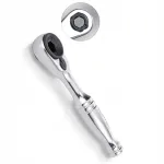 Rataslihvijaga mutriv&otilde;ti koos otsiku hoidjaga 1/4", 60 hammast, 86,5 mm, TOPTUL