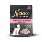 Nekko Supreme m&auml;rgtoit kassidele &uuml;sna tonnikala ja krabiga, 70 g