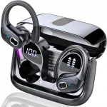 Juhtmevabad Bluetooth 5.3 spordik&otilde;rvaklapid mikrofoni ja