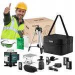 PRO 4D 360 roheline laser nivelyras koos statiiviga