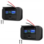 12V 36W 2-osaline autolaadija USB-C portidega