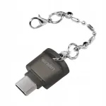 USB-C microSD kaartide lugeja OTG funktsiooniga, hall, v&otilde;tmehoidjaga
