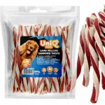 Koerte maiustus UniQ Pets lambaliha ja tursaga, 500 g