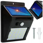V&auml;lisvalgusti aia p&auml;ikese-LED lamp liikumis- ja valguseanduritega, 20 LED