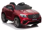 Laste elektriauto Mercedes GLC 63S 4x4, 180 W, burgundi v&auml;rv