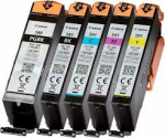 CANON PGI-580 must + CLI-581 v&auml;rvilised tindikassetid komplekt, 5 tk