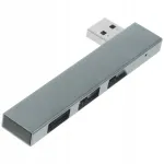 USB jagaja, 3 porti, alumiinium, hall
