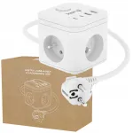 Toitejaotur 3 pesaga ja USB-ga, Power Cube Kerg