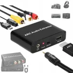 HDMI ARC heli eraldamise konverter koaksiaal- ja optiliste &uuml;hendustega