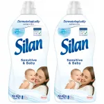 Pesupehmendaja SILAN Sensitive & Baby, allergikutele, 2 x 1,672 l, 152 pesukorda