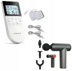 Massaažip&uuml;stol ja elektrostimulaator ATHLETE SET 3in1 TENS/EMS FITNESS