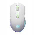 Traadita hiir Defender PANDORA GM-502, 3200 dpi, valge, RGB-taustvalgus, akuga